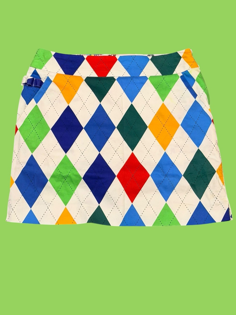 Royal & Awesome Golf Skirt Skort Argyle Size 2 US